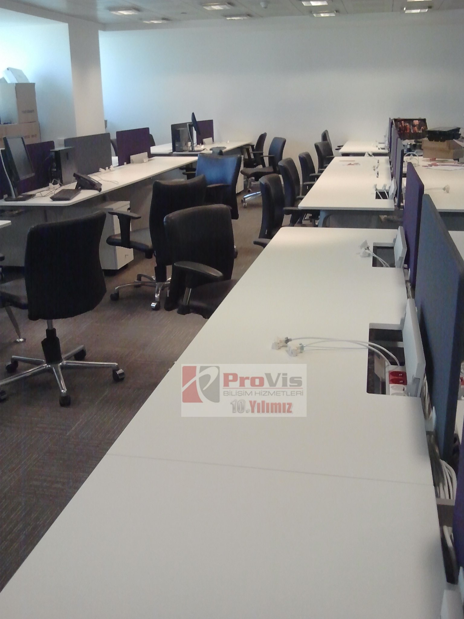 ofis network masa prizleri ve a.point sistem kamera ve aydinlatma provis